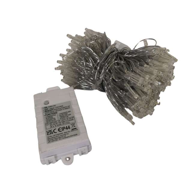 20m Battery Operated Indoor Outdoor Christmas String Lights with 200 LEDs in Warm White