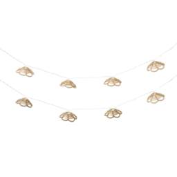 ValueLights 10 x Battery Operated Outdoor Rattan Flower Garden String Lights