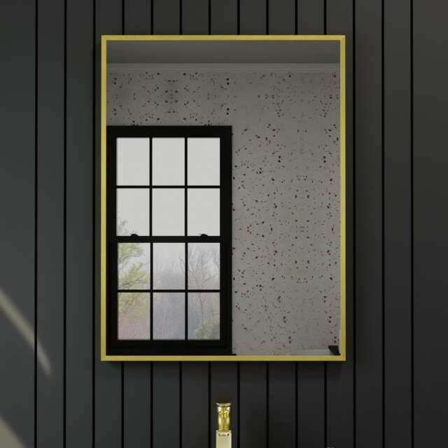 Harper & Harlow 600x800 Corvus Gold Squared Mirror