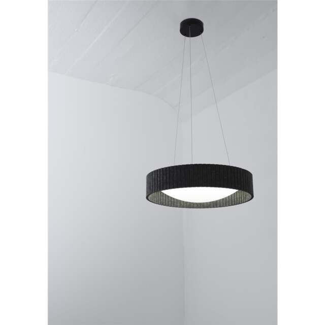 Osram Decor Felt Cylinder Pendant LED Ceiling Light Dark Grey 2700lm 28W 3000K Grey Grey 1