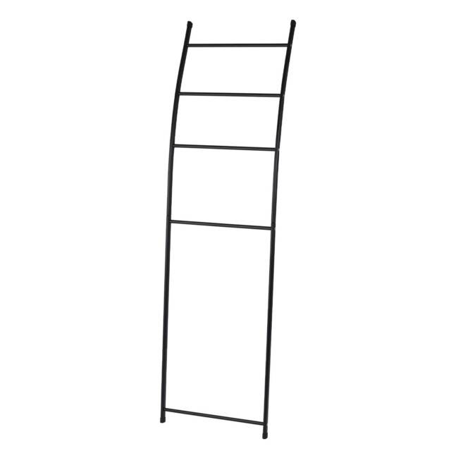 Showerdrape Apex Black Bathroom Freestanding Towel Rail Storage Ladder Black 1
