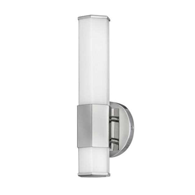 Hinkley Facet Integrated LED Bathroom Wall Lamp Polished Chrome, 3000K, IP44