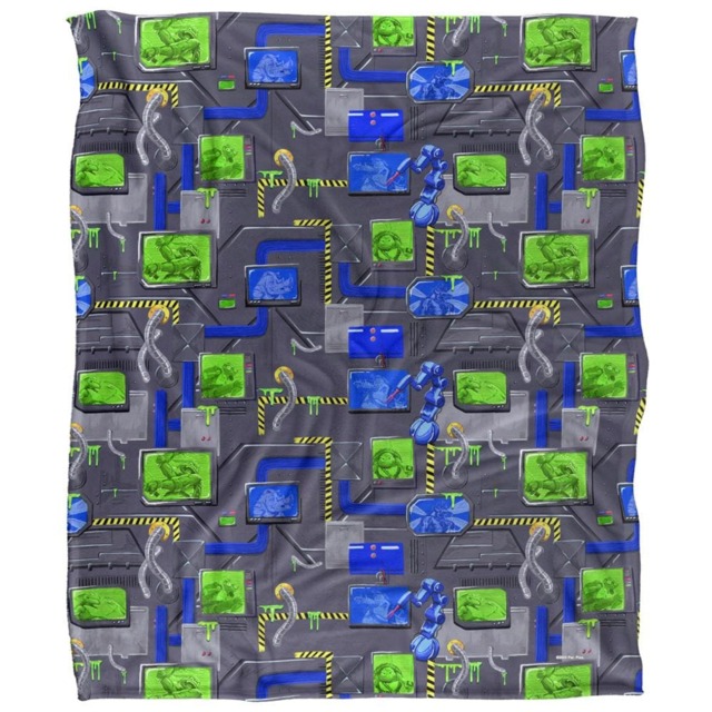 Teenage Mutant Ninja Turtles: Mutant Mayhem Sewer Tech Silky Patterned Supersoft Blanket Multi Multicoloured 152cm x 127cm 1