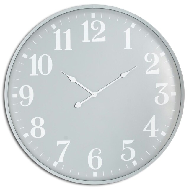 Hill Interiors Ashmount Wall Clock - Grey - 80cm x 5cm x 80cm