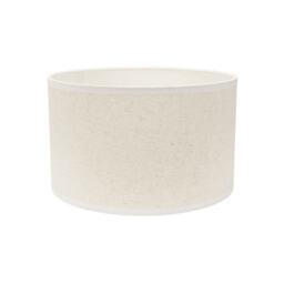ValueLights Eva Natural Linen Fabric White Trim Small Shade Cream
