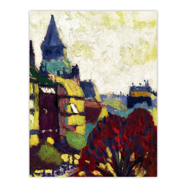 "St Germain des pres Paris Henry Lyman Sayen Wall Art Poster Print 12X16"""