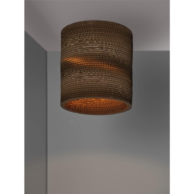 Osram Decor Cardboard Cylinder Ceiling Light E27 Brown Max 1x15W LED Modern Brown Brown 1
