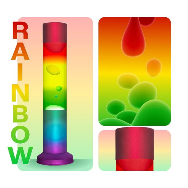 Nova Lamp Rainbow Red