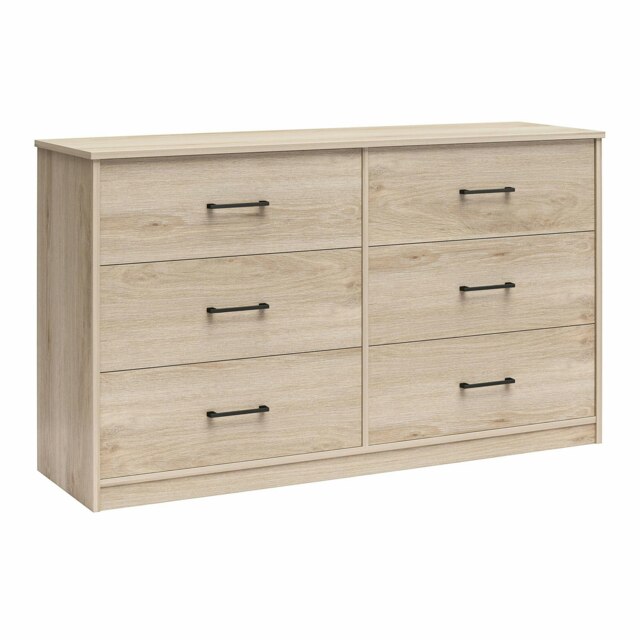 BrEZ Build Pearce 6 DRW Dresser Light Oak Brown Light Oak One Size