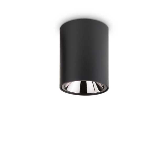 Nitro LED 1 Light Round Surface Mounted Downlight Black