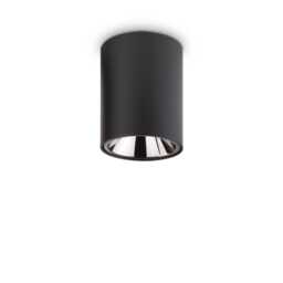 Nitro LED 1 Light Round Surface Mounted Downlight Black
