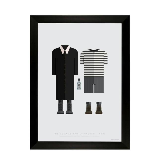 Fred Birchal Framed Prints - The Addams Family ADFAM BF1512 DE Multi One Size