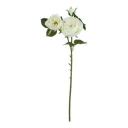 Hill Interiors The Natural Garden Collection Rose Artificial Flower - White - One Size