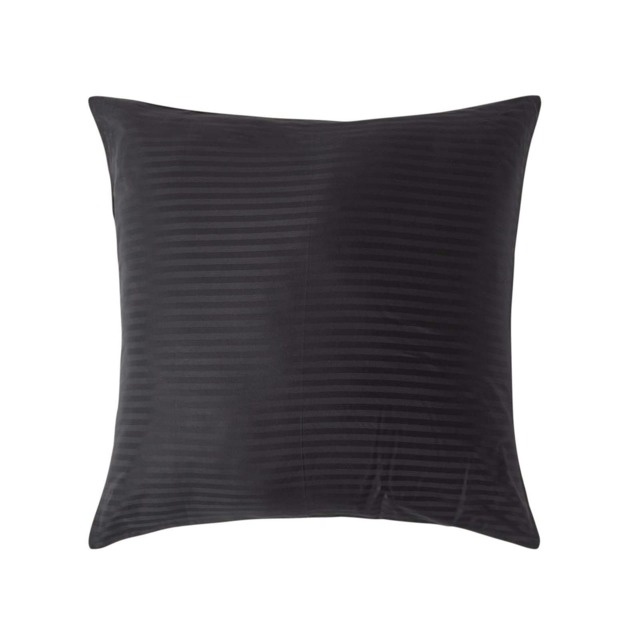 Homescapes Black European Size Egyptian Cotton Pillowcase 330 TC - 80 x 80 cm