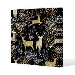 Golden christmas (canvas) / 90 x 90 x 4cm Multi