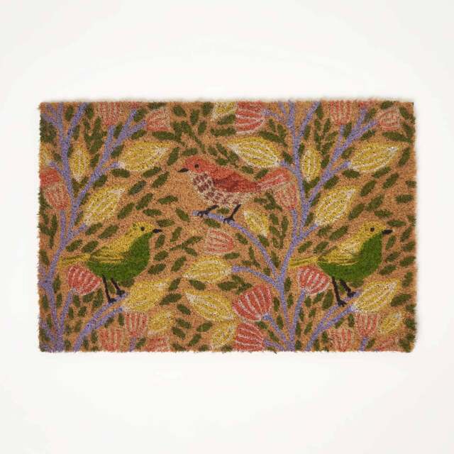 Homescapes Song Bird Coir Doormat - 40 x 60 cm