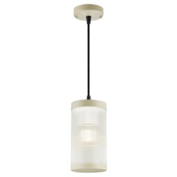 Nordlux Coupar Outdoor Pendant Light Sand Plastic E27 Weatherproof - Mains Powered, IP33 Cream