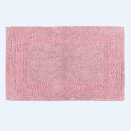 Homescapes Luxury Reversible Cotton Bath Mat - Blush Pink Blush Pink