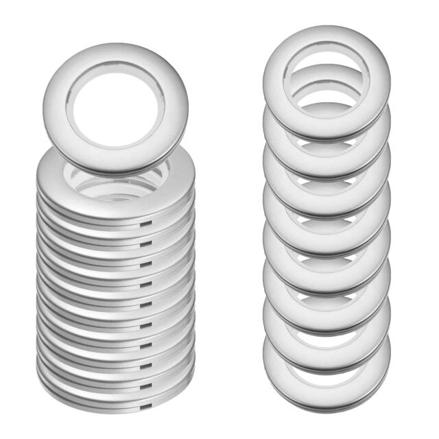 42mm Curtain Eyelets Plastic Round Grommet Rings Clips - 10pcs