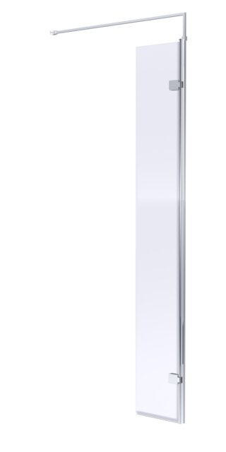 Balterley Contemporary Wetroom Screen Aluminium - Wetroom Swing Screen