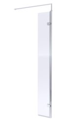 Balterley Contemporary Wetroom Screen Aluminium - Wetroom Swing Screen