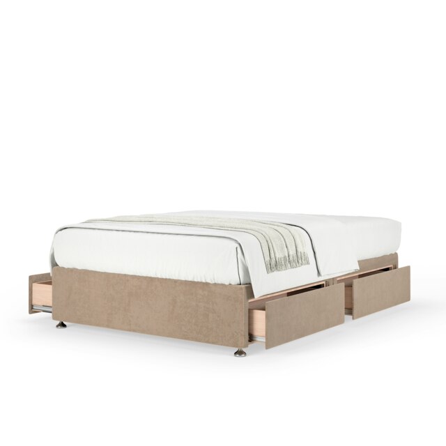 Ortho Classic Orthopaedic Mink Naples Velvet 4 Drawer Divan Set King Size