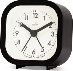 Acctim Robyn Mini Bedside Alarm Clock Black Black