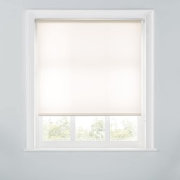 A.Unique Home Premium Trimmable Daylight Roller Window Blind - Light Filtering Fabric - 5FT - CREAM - 150CM (W) x 170CM (L)