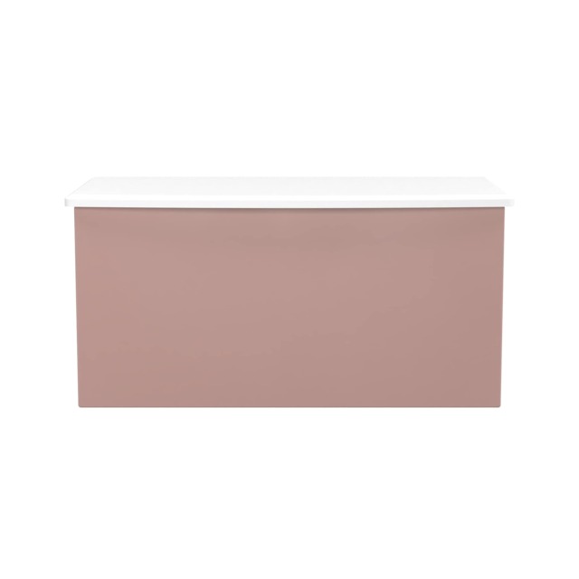 Holborn Blanket Box in Kobe Pink & White (Ready Assembled) Pink Kobe Pink & White
