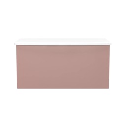 Holborn Blanket Box in Kobe Pink & White (Ready Assembled) Pink Kobe Pink & White