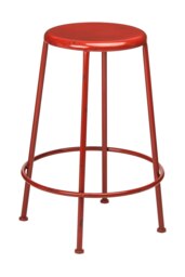 Orsina Artisan Red Metal Bar Stool