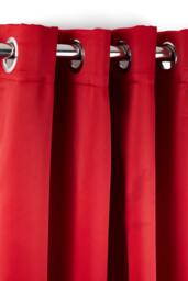 Woven Thermal Blackout Eyelet Curtains Red 116cm x 183cm Red Red
