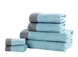 Tidal Pure Cotton Face Towels Super Soft and Absorbant Blue Face cloth 1