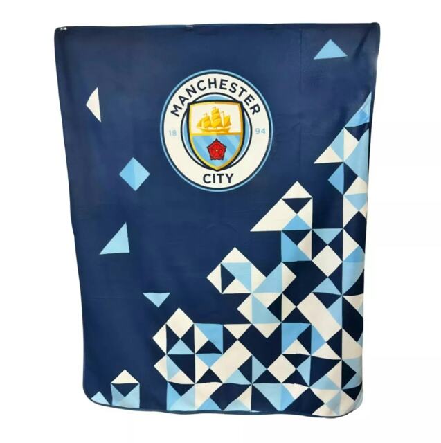 Manchester City FC Particle Blanket Blue