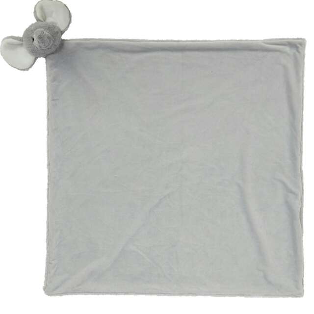 Mumbles Baby Elephant Head Blanket - Grey - One Size