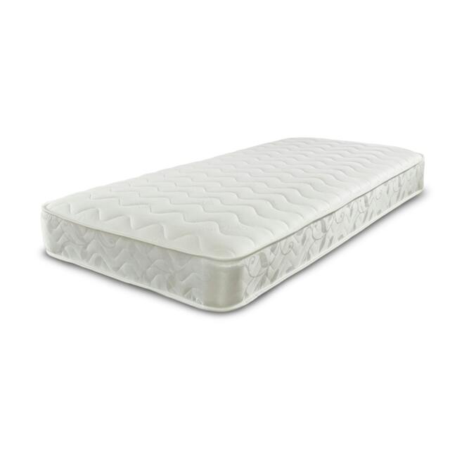 Close Wave Hybrid Mattress - 20cm Deep, Deep Quilted Soft Sleep Surface White Small Single
