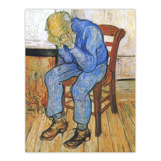 "At Eternity's Gate Sorrowing Old Man Van Gogh Huge Wall Art Poster Print 24X32"""
