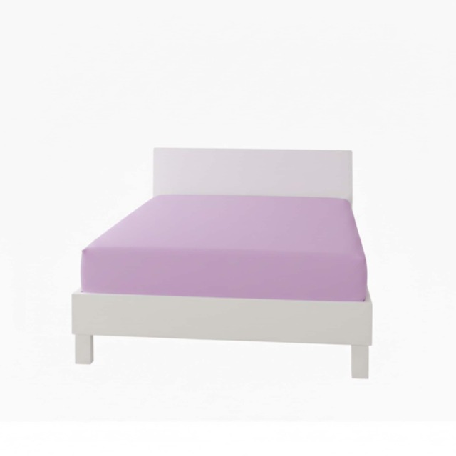 Polycotton Fitted Sheet Extra Deep 40cm Skirt Easy Care Purple Lilac King