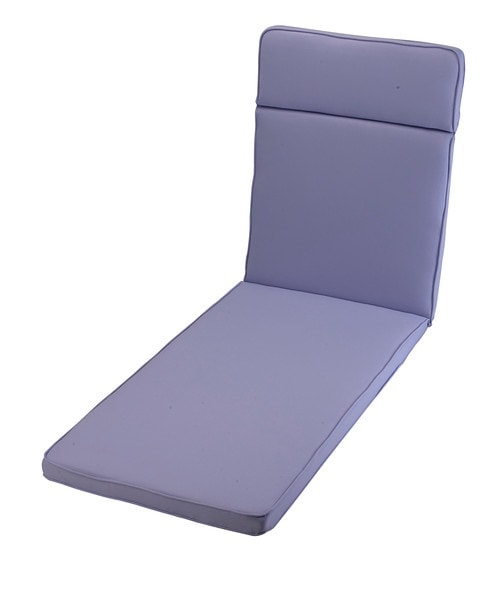 Heather Sun Lounger Outdoor Garden Furniture Cushion (Pack of 4) - L198 x W60 x H4 cm - Purple