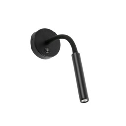 Kale LED Indoor Wall Light Reading Lamp Black