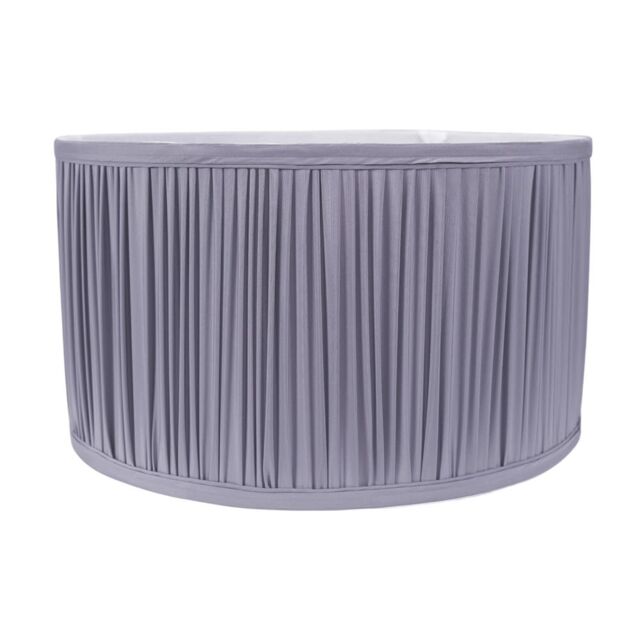 ValueLights Jess Powder Blue Fabric Ruched Pleat Large Shade Blue