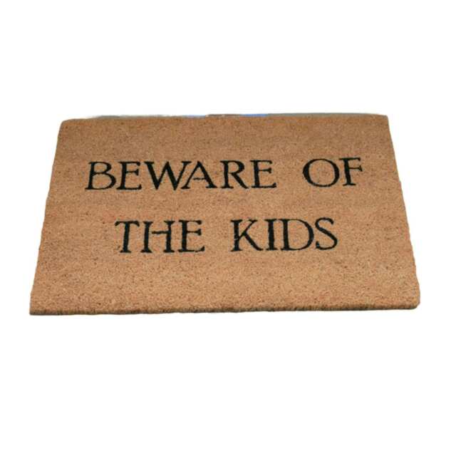 Gifts Direct 2 U Coir Door Mat - 40 x 60cm -Beware of the Kids