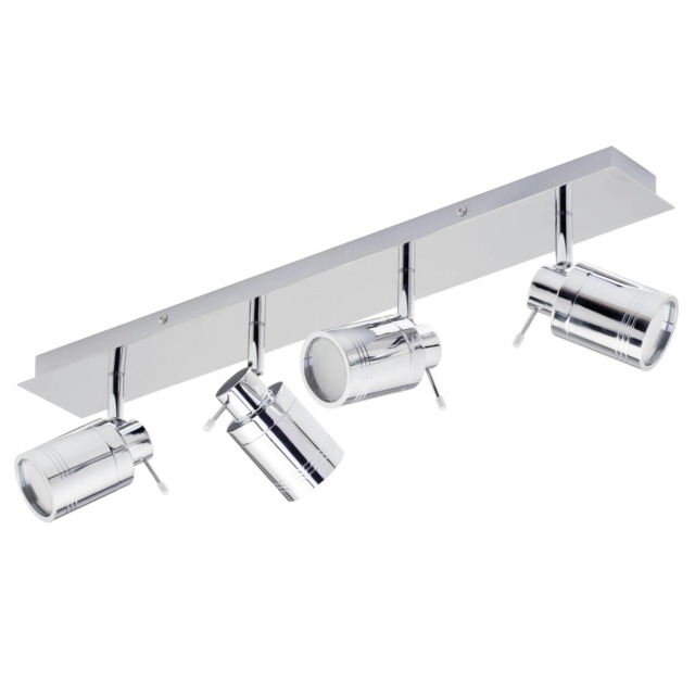 BHS Hector Bathroom Ceiling Spotlight Bar Silver Chrome 1