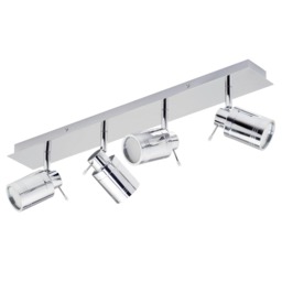 BHS Hector Bathroom Ceiling Spotlight Bar Silver Chrome 1