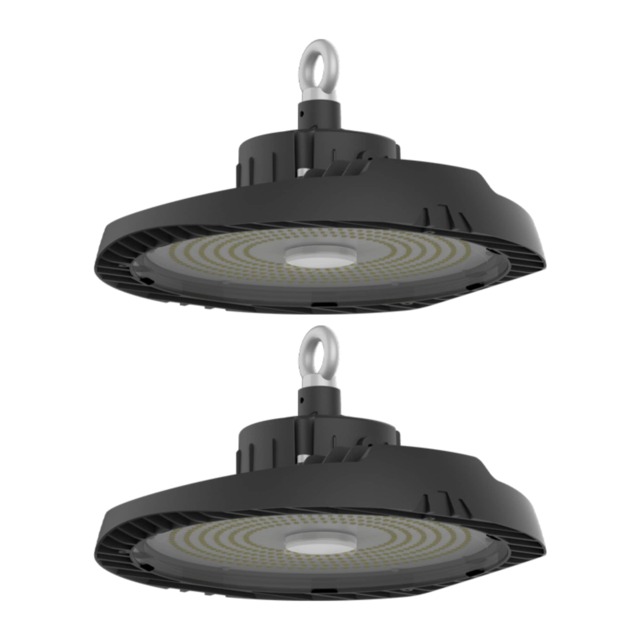 Set of 2 High Bay - 150W LED IP65 UFO Style Commercial Warehouse Light
