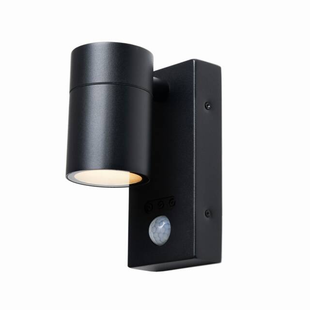 BHS Jared Outdoor Up or Down Wall Light with Sensor, Black