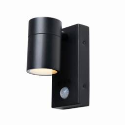 BHS Jared Outdoor Up or Down Wall Light with Sensor, Black
