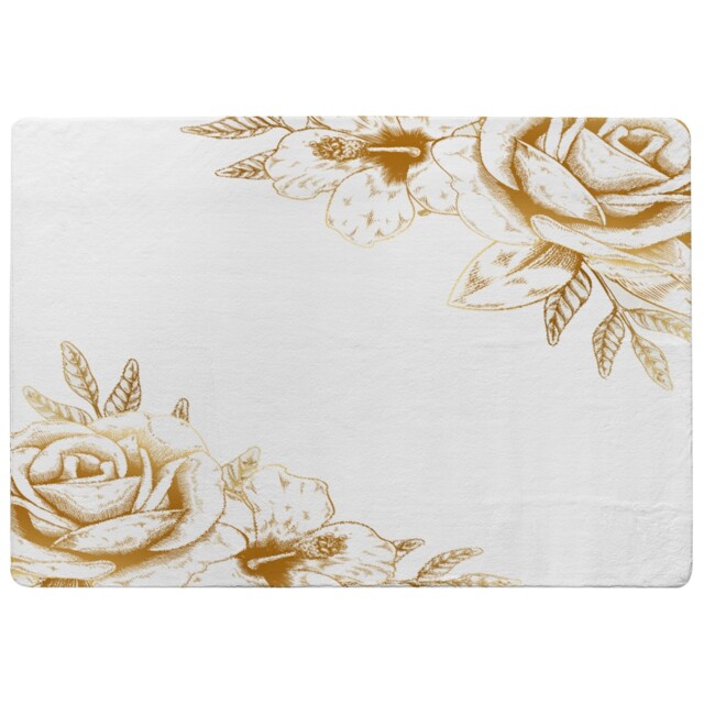 Gold Rose Designer Rug Multi