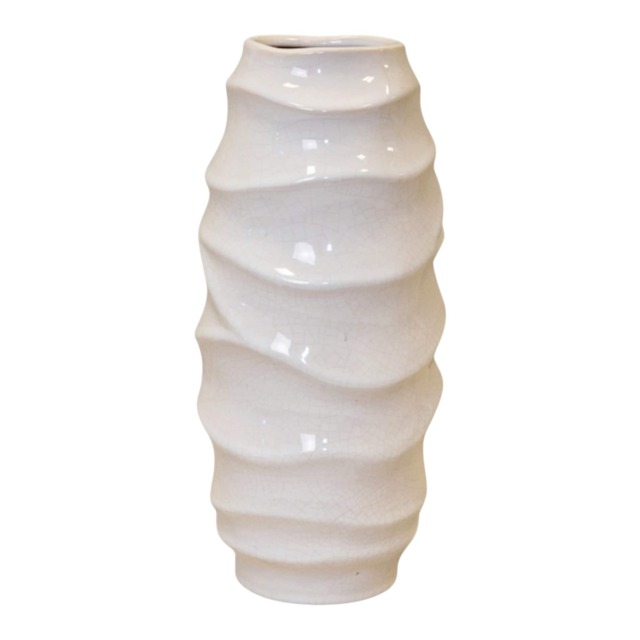 White Ceramic Vase 31cm