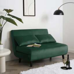 Aurora Double Sofa Bed Green Velvet